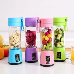 Portable Rechargeable Juicer Blender - 6 Blades, Electric, Mini Size