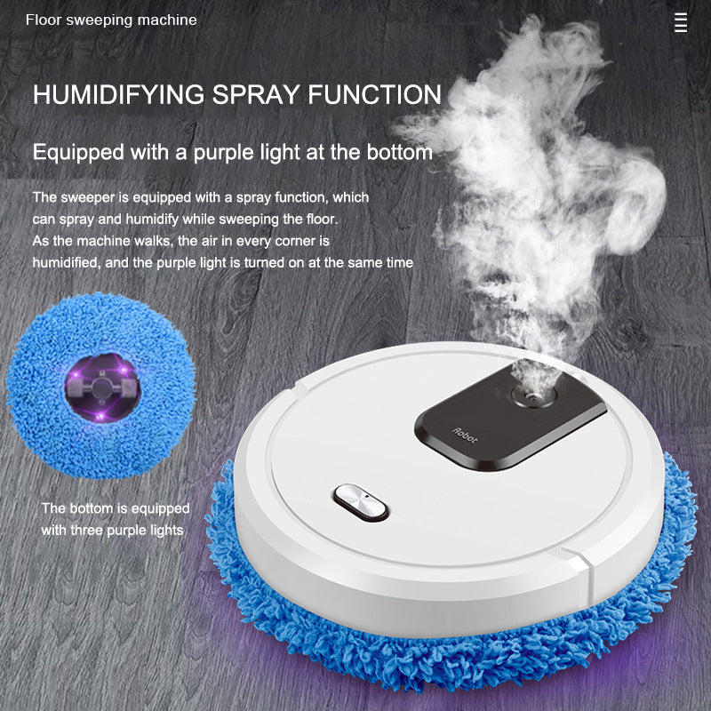 Automatic Mopping Floor Cleaner Robot, Rechargeable Dry and Wet Mopping